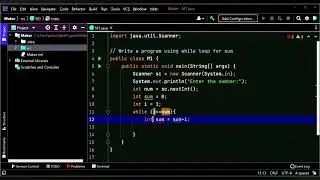 how to print sum of natural number using while loop #while loop,print the sum in java using loop