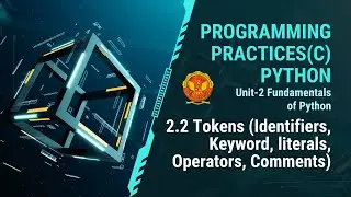 2.2 Tokens (Identifiers | Keyword | Literals | Operators | Comments) | CS406 |
