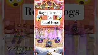 Royal Recruits vs Royal Hogs 🤯 | Clash Royale | #shorts #clashroyale #viralvideo