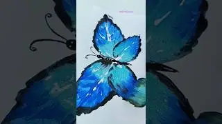 Butterfly Leaf Painting Ideas🦋 #craftswithmeeta#Butterfly #leaf#viralvideo#easypainting#creative#diy