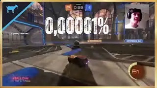1 in 1 Million Save in Rocket League (Slow mo)