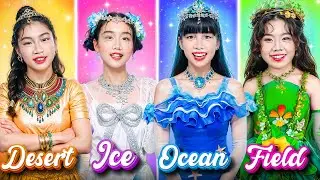 Ocean Vs Desert Vs Ice Vs Field At TikTok Dance Contest! Who Will Be Famous TikToker?
