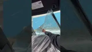 Front windshield window tint with CA legal shade | 3M film Crystalline series max heat protection