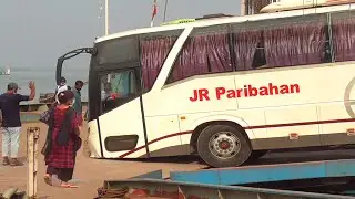 জে আর পরিবহনের অবস্থা দেখুন || JR Paribahan AC Bus At Daulatdia Ferry Ghat