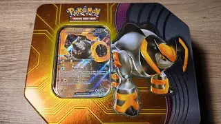 Pok&eacute;mon: Iron Boulder EX Tin Opening