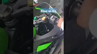 ZX25R knalpot keluar Api Biru