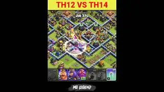 TH12 VS TH14 Attack Strategy (Clash Of Clans)