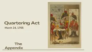Quartering Act March 24, 1765