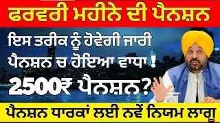 ਪੰਜਾਬ ਪੈਨਸ਼ਨ 2500 | 2500 Pension | Budapa Pension Scheme| #2500pension #pension #pensionscheme