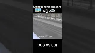 Russian road rage accident | bus vs car