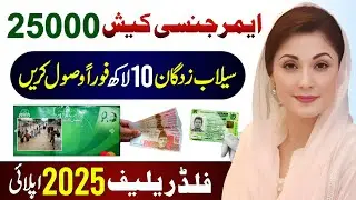 25000 Relief Cash Apply | How To Get 10 Lakh Emergency Cash | Flood Relief Program - Maryam Nawaz