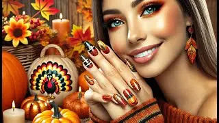 🍂 FUMIHIT Fall Nail Art Stickers Autumn Leaves Nail Water Decals | Best Thanksgiving Nail Art 🍂