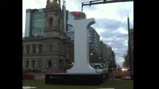 Big I construction in Victoria Square