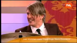Drummerheld Mario Goossens geeft drumles