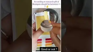 Dove 🕊️ Daily Shine Shampoo pH Test 🧿 Pass or Fail ? #shorts #ytshorts #shampoo #phtest #dove #viral