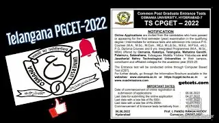 //TS CPGET-2022  Applications //PG ENTRANCE in TS 2022 Notification//OU//Life Dream Education//