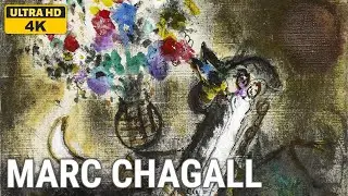 Marc Chagall: A collection of 10 oil paintings with title and year, 1955-1957 [4K]