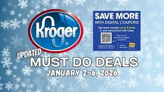 *БЕСПЛАТНЫЙ ПОДАРОК* Обновленные предложения Kroger на период с 1/2 по 1/6 | 5-кратные цифровые к...