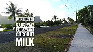 Pounded Banana in coconut milk on the Micronesian Vlog