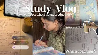 🍵📖Учебный видеоблог | Составление конспектов для UPSC, какой курс выбрать? , продуктивность📓