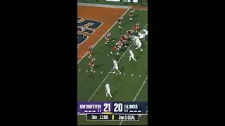 A.J. Henning TD vs Illinois | Northwestern Football