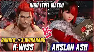 TEKKEN 8 ▰ K WISS (#3 RANKED HWOARANG) vs ARSLAN ASH (ANNA) ▰ T8 HIGH LEVEL GAMEPLAY