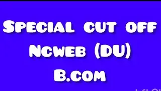 Special cut off b.com 2025-26 #du #trending #college #ncweb