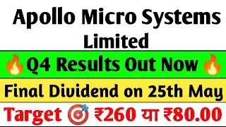 Apollo Micro systems Q4 Results 2025 | Apollo Micro systems Results today, Apollo Micro latest news