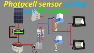 photocell sensor wiring / Automatic security lighting for PV system using photocell