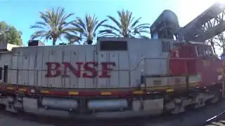 BNSF intermodal with FakeBonnet Dash 9
