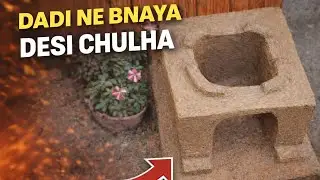 Best technique to make desi indian chulha ✨🌸🛖||Traditional chulha making 