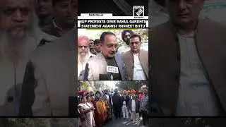 BJP workers stage protest against LoP Rahul Gandhi's statement against Union Min Ravneet Bittu