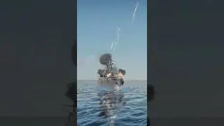 American Navy Auto-Defense vs Incoming Jet!