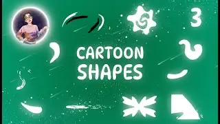 Cartoon Shapes Animation | Green Screen Motion Graphics