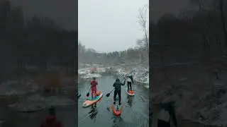 Первый снег. р Озерна #supboard #sup #supsurfing #freesup #river #water #сап #сапсерфинг