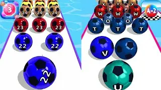 Marble Run 3D Vs A-Z Run  | Max All Level iOS  Gameplay