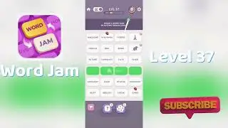 Word Jam Level 37 Walkthrough | Step-by-Step Guide 🧠 | SolutionGuruji