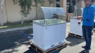 41 inches Gelato Showcase Freezer Ice Cream Display Case Commercial