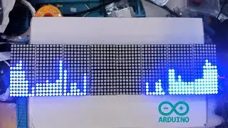 LED Matrix Audio Visualizer Using Cava and Arduino