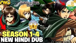 Attack On Titan Season 1-4 Coming Soon In New Hindi Dub On Muse India 🔥!!
