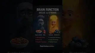 Brain Function: Weak vs Strong 🧠 | Foods That Improve Memory & Focus