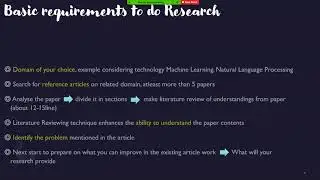 Importance of doing research and what needs to be done