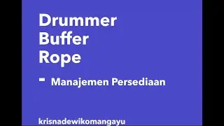 Drummer Buffer Rope System - Teori Kendala