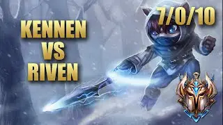 Kennen Top Vs Riven - EU Challenger Match Summary Patch 9.19