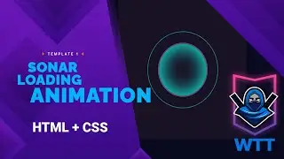 Sonar Loading Animation HTML + CSS Template