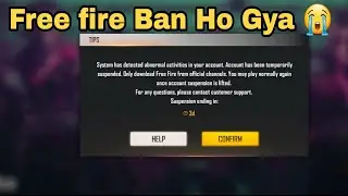 Free Fire Ban Ho gya 😭Account Suspend😢 #shorts