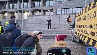Montagsdemo der Bewegung Halle am 08.01.2024