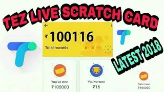 Tez app live scratchcard||Latest trick on tez app||Hindi