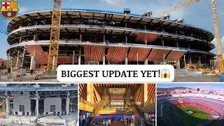 Camp Nou Rebuild HUGE Progress!😲 New Roof Structure, Panels & Stadium Transformation Update