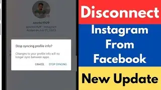 How To Disconnect Instagram From Facebook | How To Unlink Instagram from Facebook |